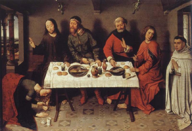 Dieric Bouts Museem national Christ in the house the Pharisaers Simon china oil painting image